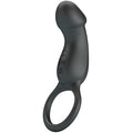 PRETTY LOVE - ANELLO VIBRANTE NERO TRAE CON STIMOLATORE