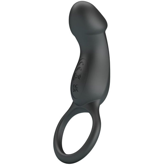 PRETTY LOVE - ANELLO VIBRANTE NERO TRAE CON STIMOLATORE
