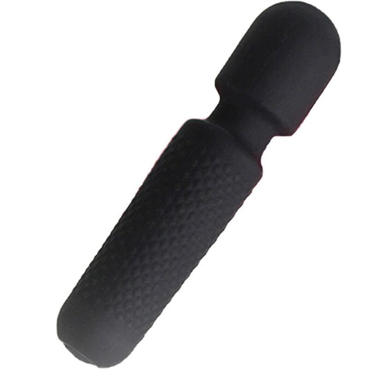ARMONY - TU MASAJEADOR Y VIBRADOR MÁGICO RECARGABLE 10 VIBRACIONES VARITA PUNTOS NEGRO