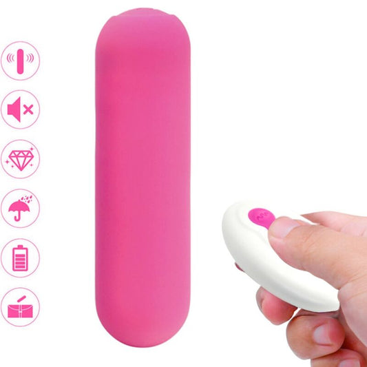 ARMONY - SPLASH JOIE VIBRATORE BULLET IN SILICONE CON TELECOMANDO 10 VIBRAZIONI 75 X 19 CM ROSA