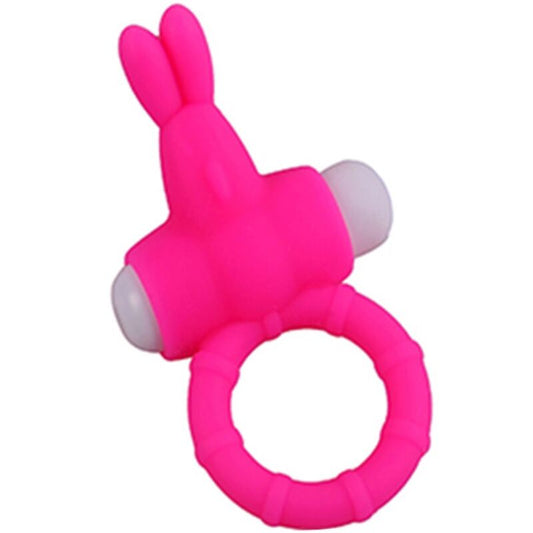 ARMONY - ANELLO VIBRANTE CONIGLIETTO IN SILICONE ROSA