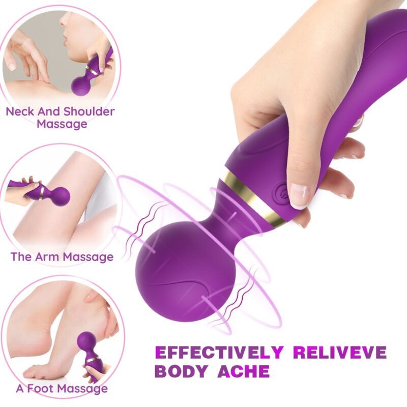 ARMONY - FREEZA MASSAGER & VIBRATOR SUPER FLEXIBLE HEAD PURPLE ARMONY MASSAGERS