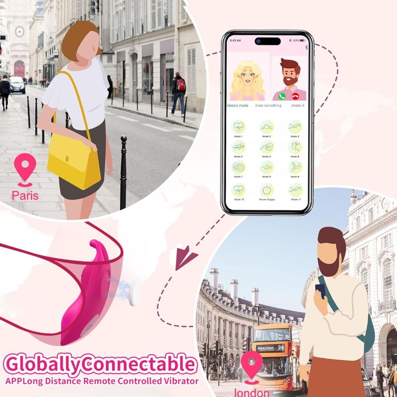 ARMONY - HONEYBEE WEARABLE PANTIES VIBRATOR G-SPOT FUCHSIA - FREE APP ARMONY WEARABLES