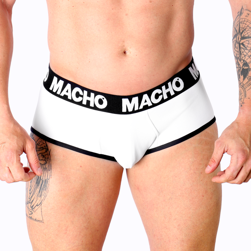 MACHO - MS30BL SLIP WHITE L MACHO UNDERWEAR