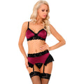 LIVCO CORSETTI FASHION - NAHIR LC 20214 REGGISENO + MUTANDINE + REGGICALZE S/M
