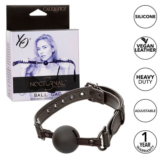 CALEXOTICS - BAVAGLIO A SFERA NOTTURNO IN SILICONE NERO