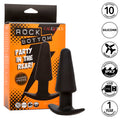 CALEXOTICS - ROCK BOTTOM TAPPO ANALE AFFUSOLATO 10 VIBRAZIONI SILICONE NERO
