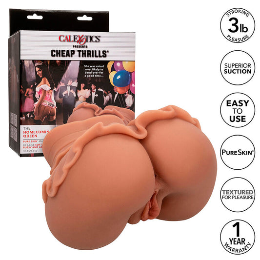 CALEXOTICS - THE HOMECOMING QUEEN DOUBLE REALISTIC MASTURBATORE CARAMELLO