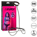 CALEXOTICS - COLLAR CON ARNÉS DE CADENA EUPHORIA Y CORREA TALLA GRANDE