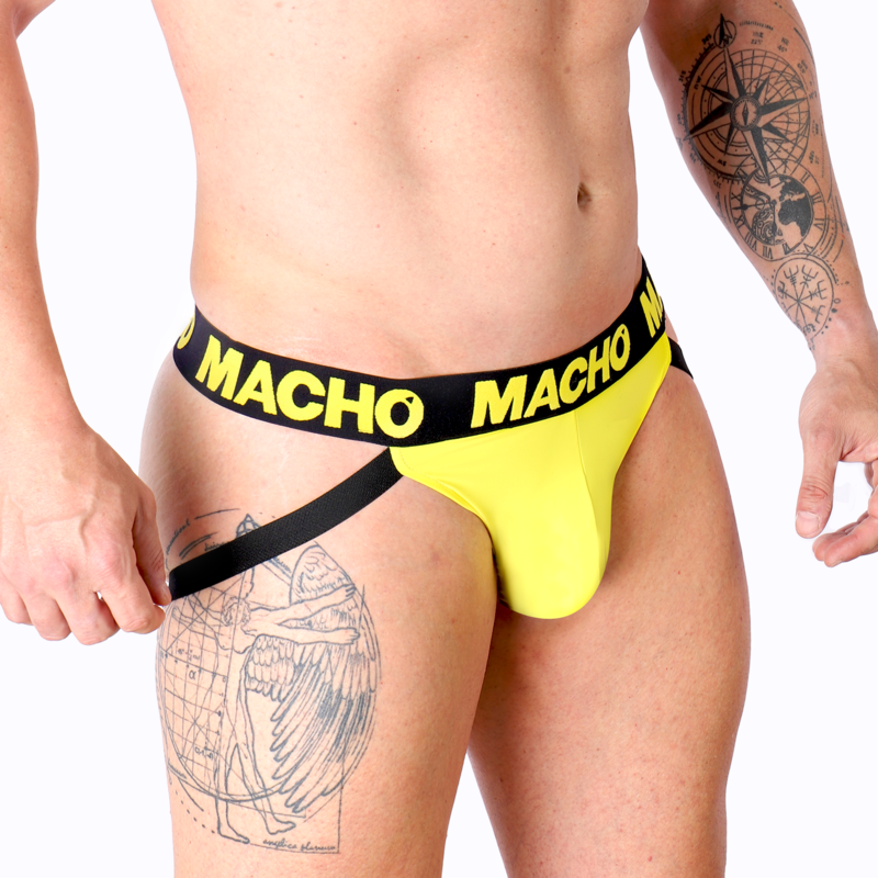 MACHO - MX25A JOCK LYCRA YELLOW XL MACHO UNDERWEAR