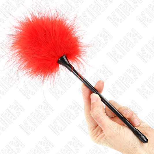 KINK - PIUME ROSSE PER SOLLETICO UTILIZZATE PER IL KIT BONDAGE 27 CM