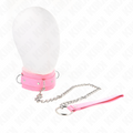 KINK - COLLAR CON CORREA DE 65 CM CON RESTRICCIONES ROSA 36-42 CM X 5.5 CM