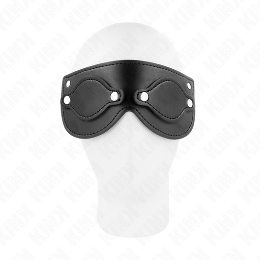 KINK - MASCHERA IN SIMILPELLE CON COPRIOCCHI RIMOVIBILI 22 x 9 CM