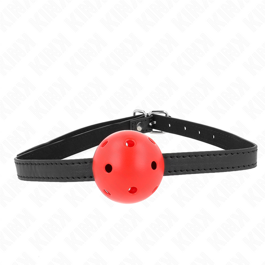 KINK - BAVAGLINO A SFERA TRASPIRANTE SEMPLICITÀ ROSSA 4,5 CM 62 x 1,5 CM