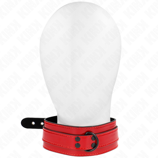 KINK - COLLANA REGOLABILE ROSSO VINO 37.5-49.5 CM X 5 CM