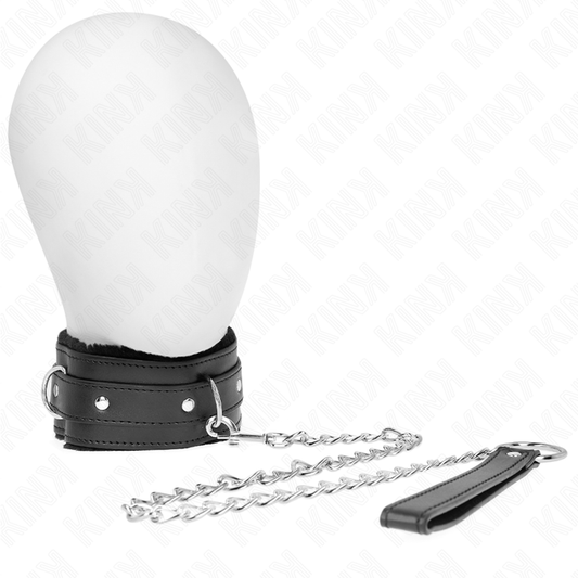 KINK - COLLAR CON CORREA 65 CM CON RESTRICCIONES NEGRO 36-42 CM X 5.5 CM
