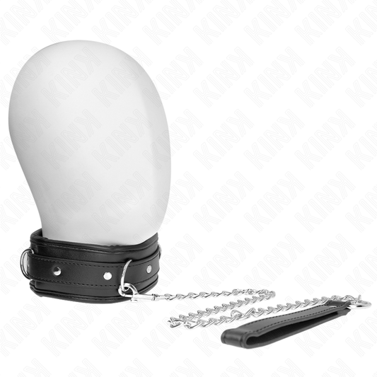 KINK - COLLANA CON CINTURINO IN ECOPELLE MODELLO 3 REGOLABILE 37-54 CM X 3 CM