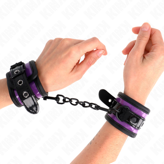 KINK - FERMI DA POLSO IN NEOPRENE VIOLA CHIARO REGOLABILI 21-28 CM X 5 CM
