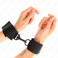 KINK - SUJETADORES DE MUÑECA DE NYLON NEGRO