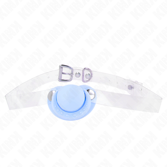 KINK - MORSO A CIUCCIO AZZURRO 5,5 x 4 CM REGOLABILE 43-60 CM