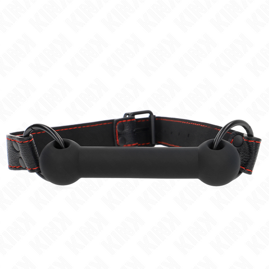 KINK - MORSO CON CINGHIA IN SIMILPELLE NERO REGOLABILE 41-57 CM