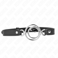 KINK - MORDAZA CON MÚLTIPLES AROS EN O NEGRO 5 CM 63 X 2.5 CM