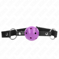 KINK - BOLA DURA HUECA PÚRPURA 4.5 CM MORDAZA 63.5 X 2 CM