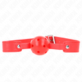 KINK - MORDAZA ROJA TRANSPIRABLE DE BOLA DE 4.5 CM 65 x 2.5 CM