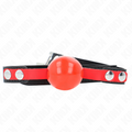 KINK - BOLA DE TPE SUAVE DE 4 CM PARA MORDAZA, MODELO 4 DE 60 X 2 CM, AJUSTABLE DE 37-52 CM