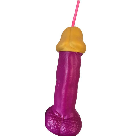 DIABLO PICANTE - BICCHIERE PENE IN PLASTICA FUCSIA