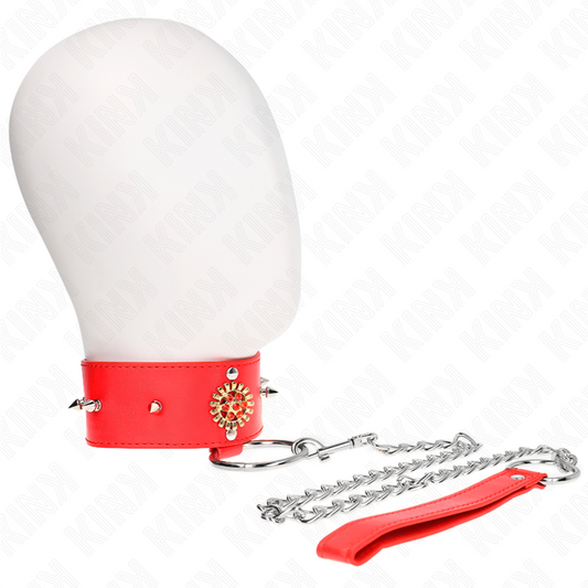 KINK - COLLANA RED DIAMOND CON CINTURA 65 CM REGOLABILE 35-51 CM X 7 CM