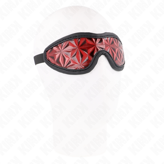 KINK - DIADEMA CON PATRÓN DE ROMBOS ROJOS 20.5 x 6 CM