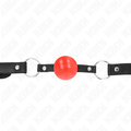 KINK - BAVAGLINO A SFERA IN TPE ROSSO 4 CM 60 x 2 CM