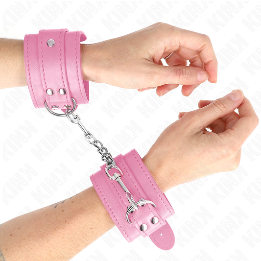 KINK - FERMI POLSI SEMPLICI ROSA REGOLABILI 20-23 CM X 5.5 CM