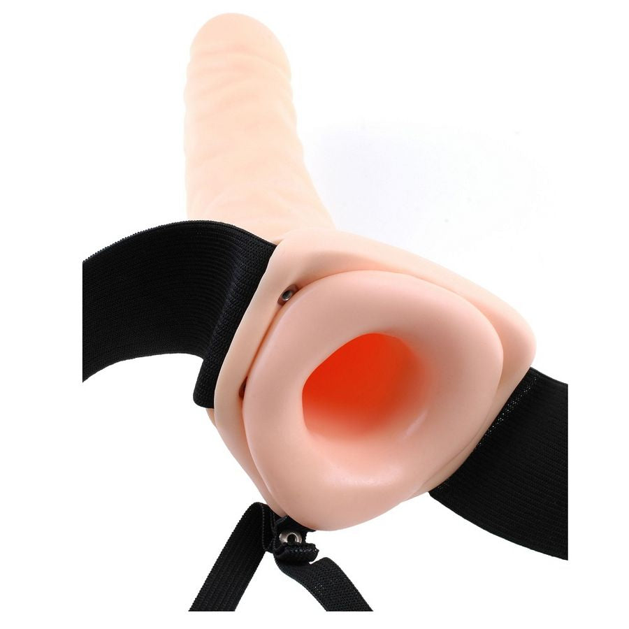FETISH FANTASY SERIES - 19 CM HOLLOW STRAP-ON NATURAL FETISH FANTASY SERIES