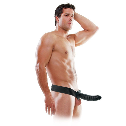 SERIE FETISH FANTASY - DILDO CINTURINO CAVE DA 19 CM NERO