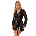 SUBBLIME - 953768 CAMISÓN DE ENCAJE + TANGA NEGRO G/XG