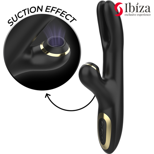 IBIZA - DOUBLE VIBRATOR CLAMPING BLACK IBIZA TECHNOLOGY