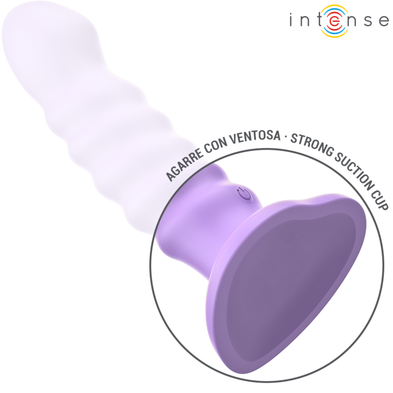 INTENSE - BRENDA VIBRATOR SIZE M SPIRAL DESIGN 10 VIBRATIONS PURPLE REMOTE CONTROL INTENSE REMOTE CONTROL