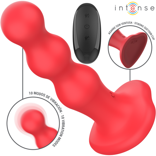 INTENSE - VIBRATORE CODY CON VENTOSA TELECOMANDO ROSSO