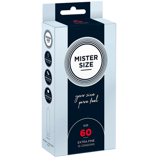 MISTER SIZE - TALLA DE PRESERVATIVO XL 60 MM (10 UNIDADES)
