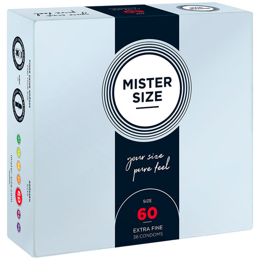 MISTER SIZE - TALLA DE PRESERVATIVO XL 60 MM (36 UNIDADES)