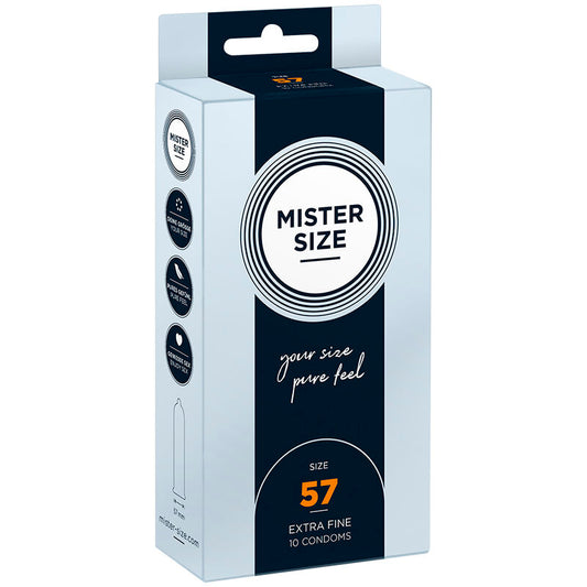 MISTER SIZE - TALLA DE PRESERVATIVO L 57 MM (10 UNIDADES)