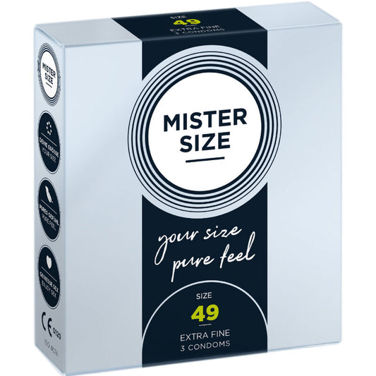 MISTER SIZE - PRESERVATIVI TAGLIA S 49 MM (3 UNITÀ)