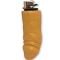 DIABLO PICANTE - ENCENDEDOR RECARGABLE CON FORMA DE PENE DORADO