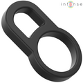 INTENSE - ANILLO DE PENE DOBLE DE SILICONA BOBBY NEGRO