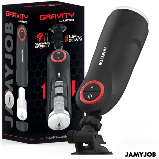 JAMYJOB - MASTURBADOR DE VAGINA AUTOMÁTICO POR GRAVEDAD CON 5 MODOS DE IMPULSO Y EFECTO DE SONIDO