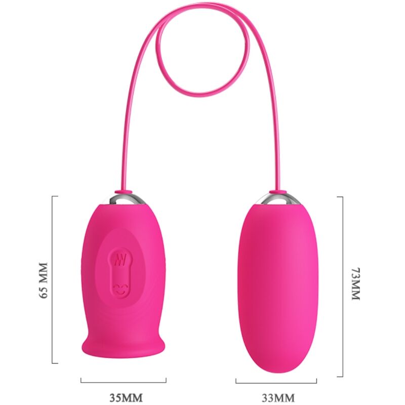 PRETTY LOVE - DAISY VIBRATING EGG + CLITORIS STIMULATING TONGUE PINK PRETTY LOVE