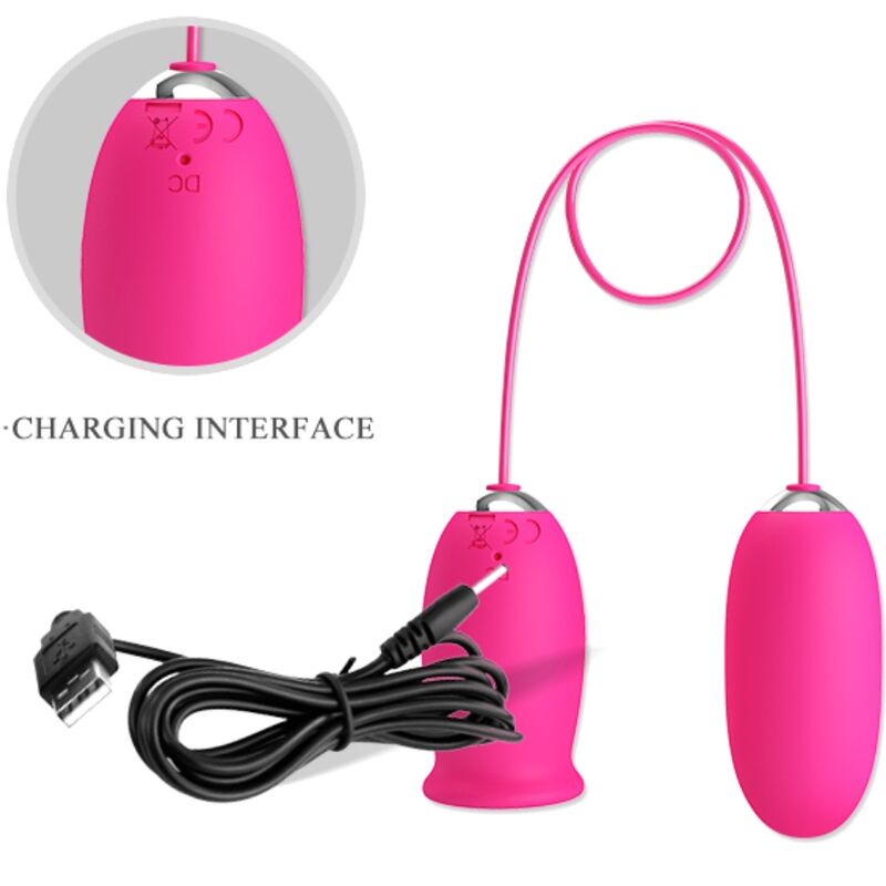 PRETTY LOVE - DAISY VIBRATING EGG + CLITORIS STIMULATING TONGUE PINK PRETTY LOVE