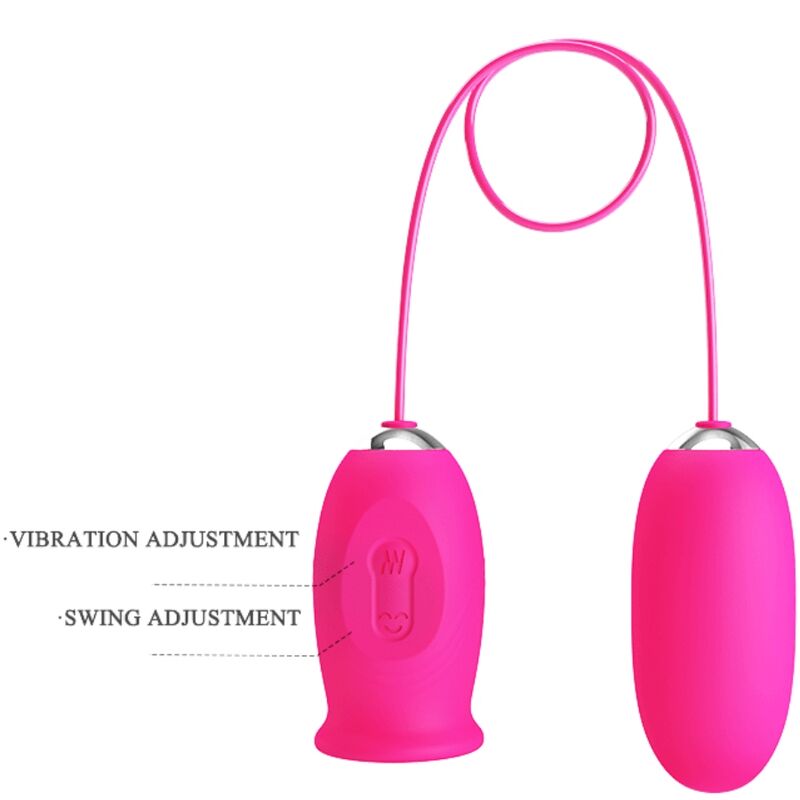PRETTY LOVE - DAISY VIBRATING EGG + CLITORIS STIMULATING TONGUE PINK PRETTY LOVE